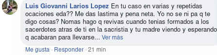 Luis Giovanni Larios Lopez ventila los casos de pederastia de los frailes del santuario 