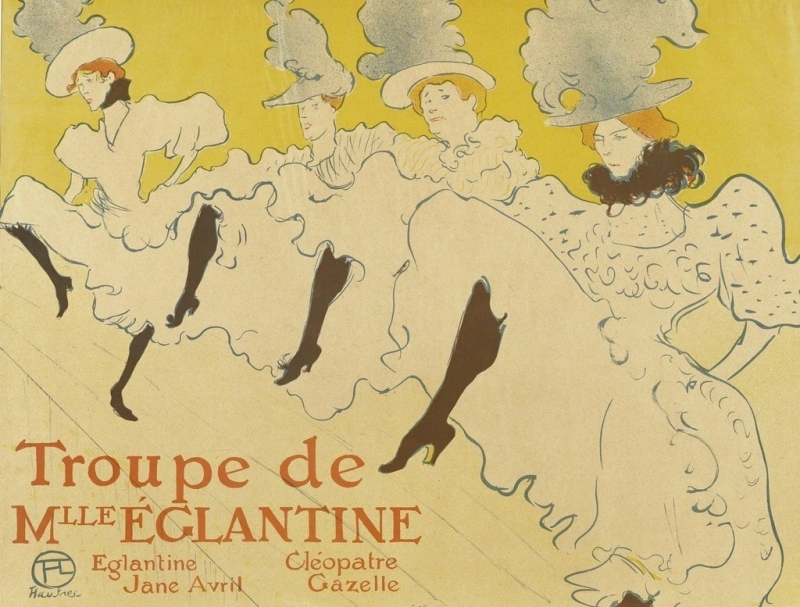 Henri de Toulouse-Lautrec  La troupe de Mlle Eglantine, 1896  Musée des Arts décoratifs, Paris