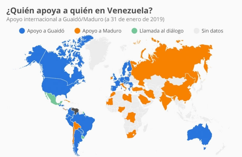 Estos son los paises que apoyan a Maduro 