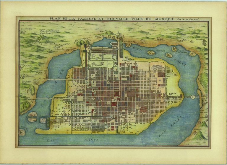 Mapa antiguo de la Ciudad de México - 5