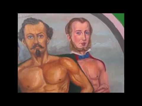 Rara pintura de Miramon y Maximilano de Hausburgo desnudos revelan actos de homosexualidad entre ambos personajes.