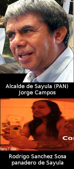 Alcande de Sayula Jorge Campos (PAN-PRD) y su sabueso el panadero Rodrigo Sanchez Sosa