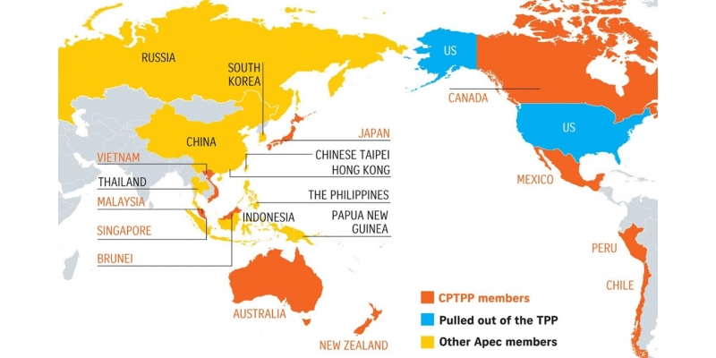 Entra en vigor el acuerdo comercial Asia-Pacífico