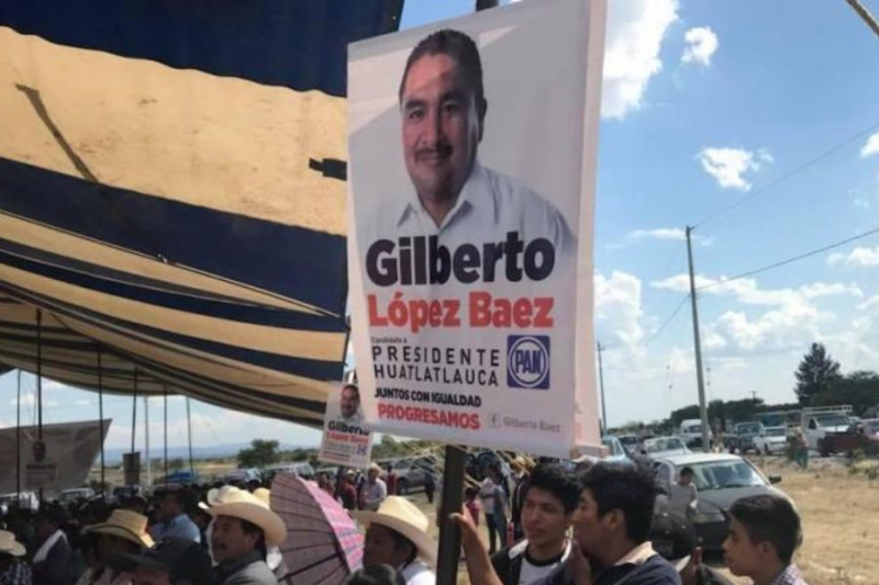 El alcalde de Huatlatlauca, Guerrero, Gilberto López Báez (PAN), fue acusado de nepotismo por poner 