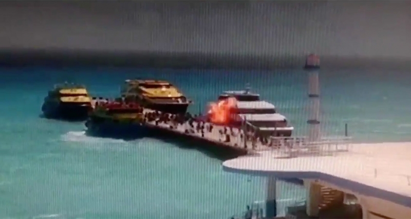 Bomba en ferry vinculado a Borge deja 24 lesionados en Playa del Carmen