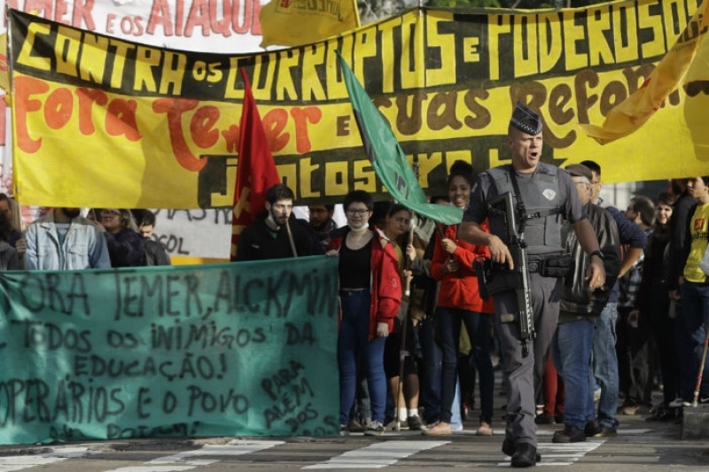Millones salen a las calles para exigir renuncia de Temer y echar atrás la reforma laboral en Brasil
