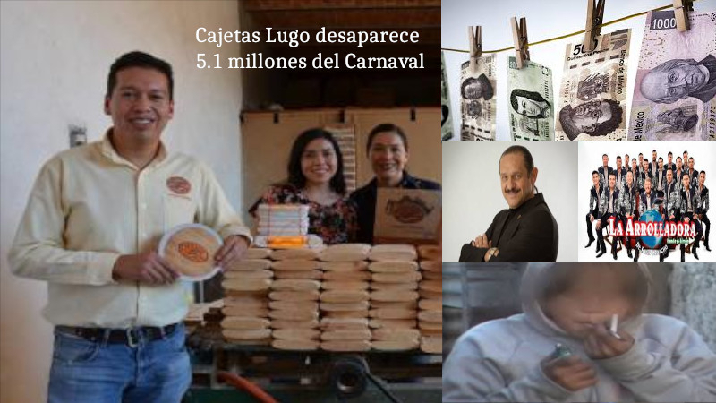 Jesus Lugo de las Cajetas Lugo, desaparecio 5.1 millones de pesos del Carnaval Sayula 