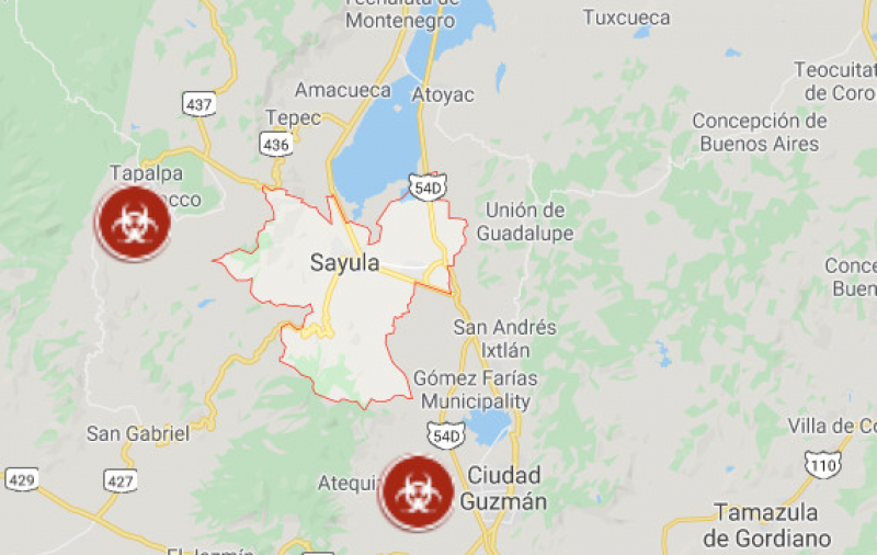 Se registran 1 caso de coronavirus en Sayula y otro en Tapalpa 20 de marzo 2020
