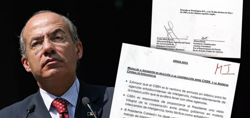  Felipe Calderón permitió a la CIA operar desde México