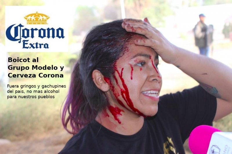 Cerveceria Corona manda golpear a cientos de mexicanos en BCN