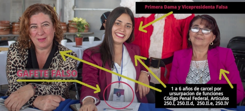 Novia de Daniel Carrion falsifica gafete y pretende ser VicePresidenta del DIF..