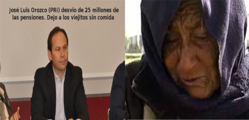 José Luis Orozco Sánchez Aldana, Se aprovecho de el dinero de la pension de los ancianos en Zapotlan