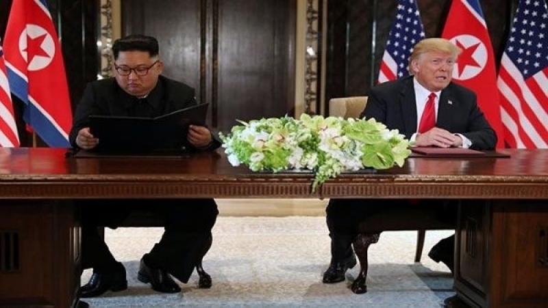 Kim Jong-un y Trump firman documento conjunto tras cumbre en Singapur