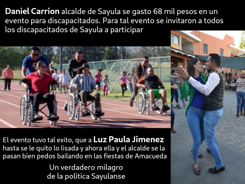 Luz Paula Jimenez, primero sale lisada en silla de ruedas, luego de un par de copas bailando 