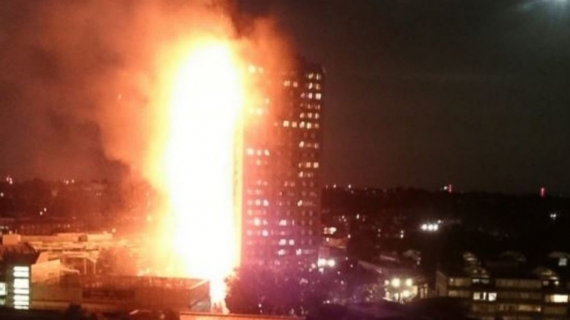 Infierno en Londres. Cientos de muertos calcinados en edificio en flamas