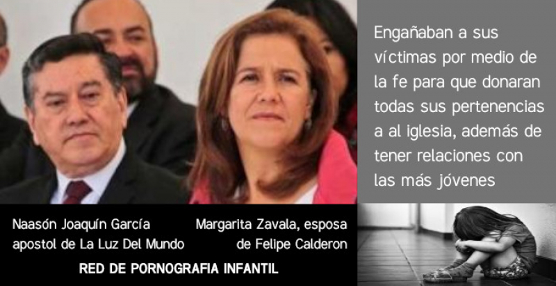 Naasón Joaquín García y Margarita Zavala