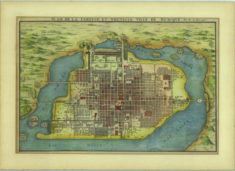 Mapa antiguo de la Ciudad de México 5