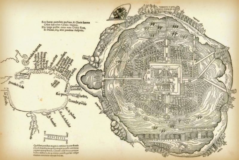 Mapa antiguo de la Ciudad de México 8