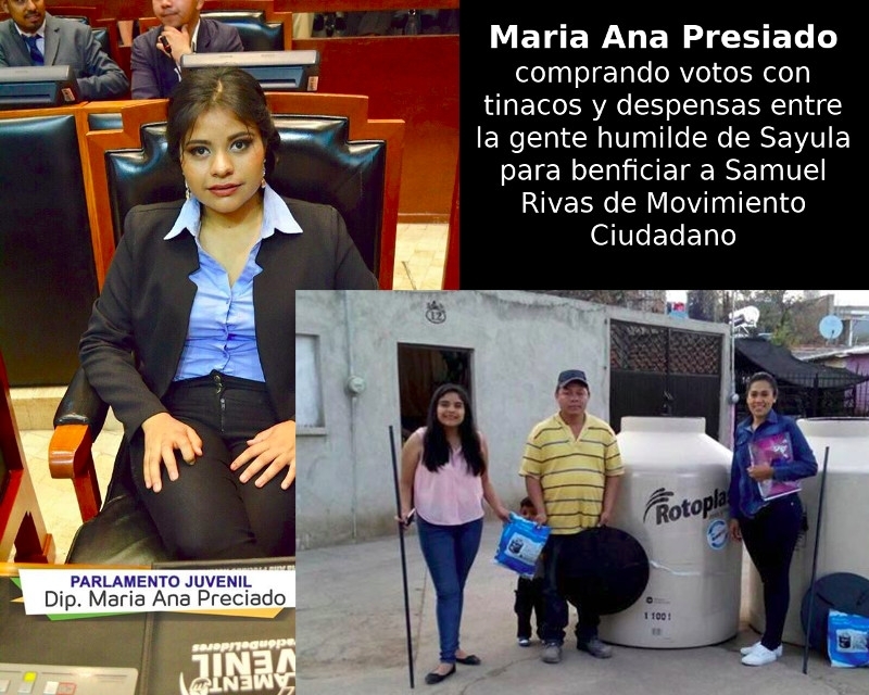 Denuncian a Maria Ana Preciado (MC) por compra de votos en Sayula