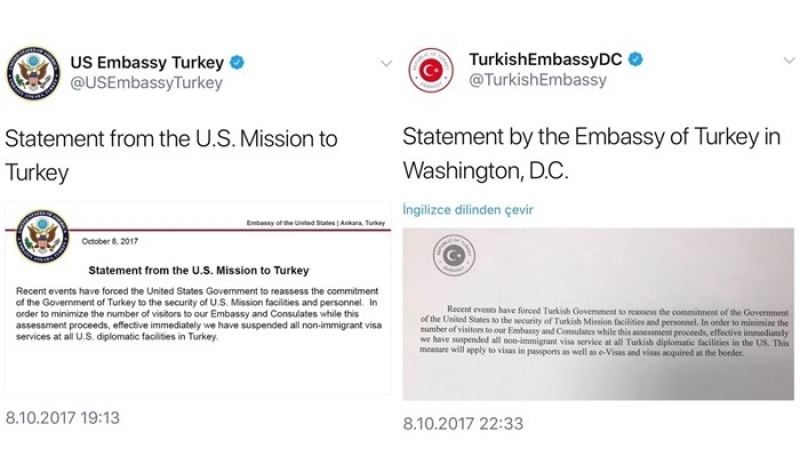 Mensajes de Turquia y EEUU