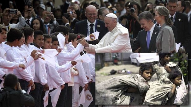 La visita del papa Francisco cuesta millones de dolares en el pais con millones de pobres