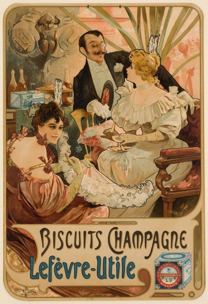Alphonse Mucha

BISCUITS CHAMPAGNE LÈFEVRE-UTILE, 1896

Christopher-Clark Fine Art