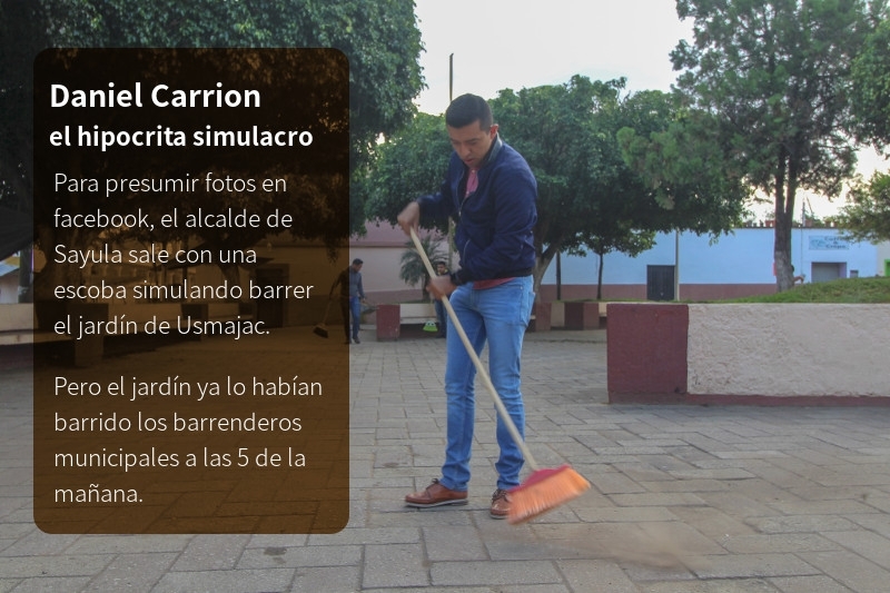 Daniel Carrión y sus simulacros de limpieza