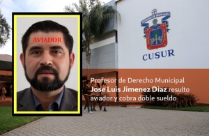 Sorprenden a profesor del CuSur José Luis Jimenes Díaz en actos de aviación