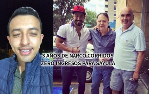 Daniel Carrion regala carnaval a productor de narco corridos
