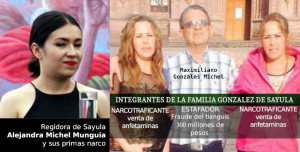 Alejandra Michel Munguia y sus primos narco