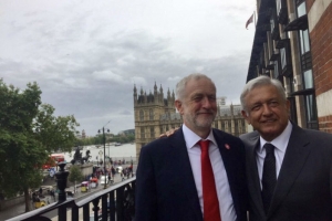 López Obrador se reune con Jeremy Corbyn, diplomacia a nivel internacional