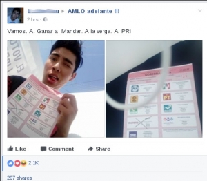 Fotos de boletas con voto para MORENA desbordan las redes sociales. Facebook registra miles por minuto