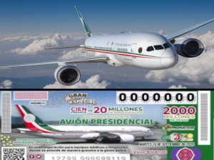 AMLO oficializa la rifa del avión presidencial