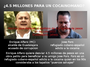 Anrique Alfaro, Jose Fors... y la cocaina
