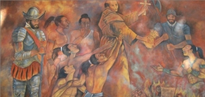 El fraile español genocida que quemo los libros Mayas