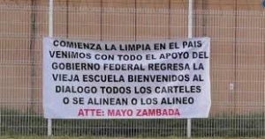 Aparecen narcomantas atribuidas al Mayo Zambada en Jalisco
