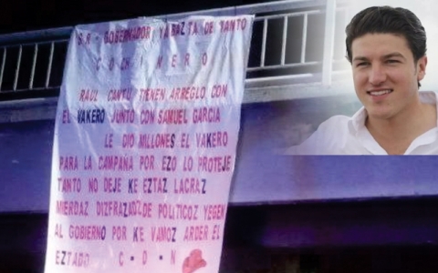 Narco gobernador Samuel García comienza endeudando a Nuevo Leon con credito por mil 500 mdp