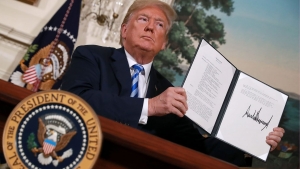Trump cancela acuerdo nuclear con Irán y anuncia sanciones económicas