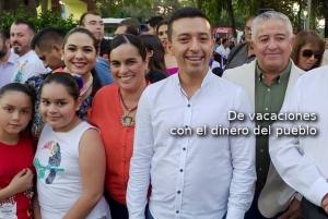 Daniel Carrión y regidores de vacaciones en Colima
