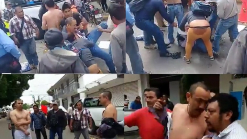 Habitantes de San Martín Peras retuvieron y golpearon a dos funcionarios del Instituto Estatal Electoral 