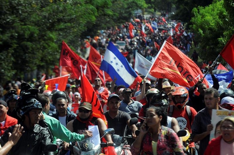 Protestas sociales en Honduras por fraude electoral