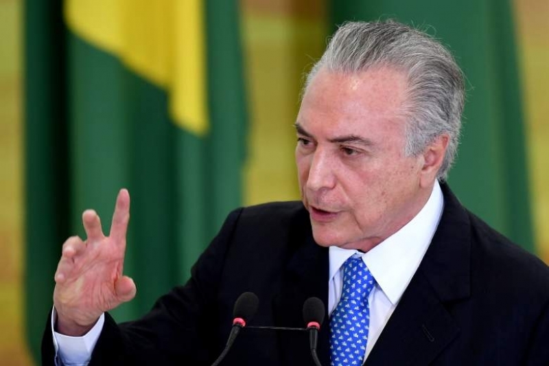 Acusan a Temer (presidente de Brasil) de corrupción y obstrucción