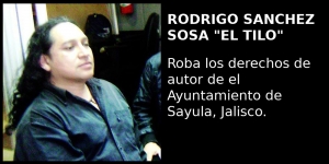 Rodrigo Sánchez Sosa roba al ayuntamiento derechos de autor
