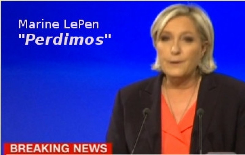 LePen reconoce el triunfo de Macron. 