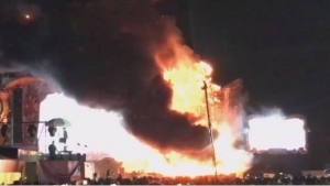 Se incendia escenario de Tomorrowland en Barcelona